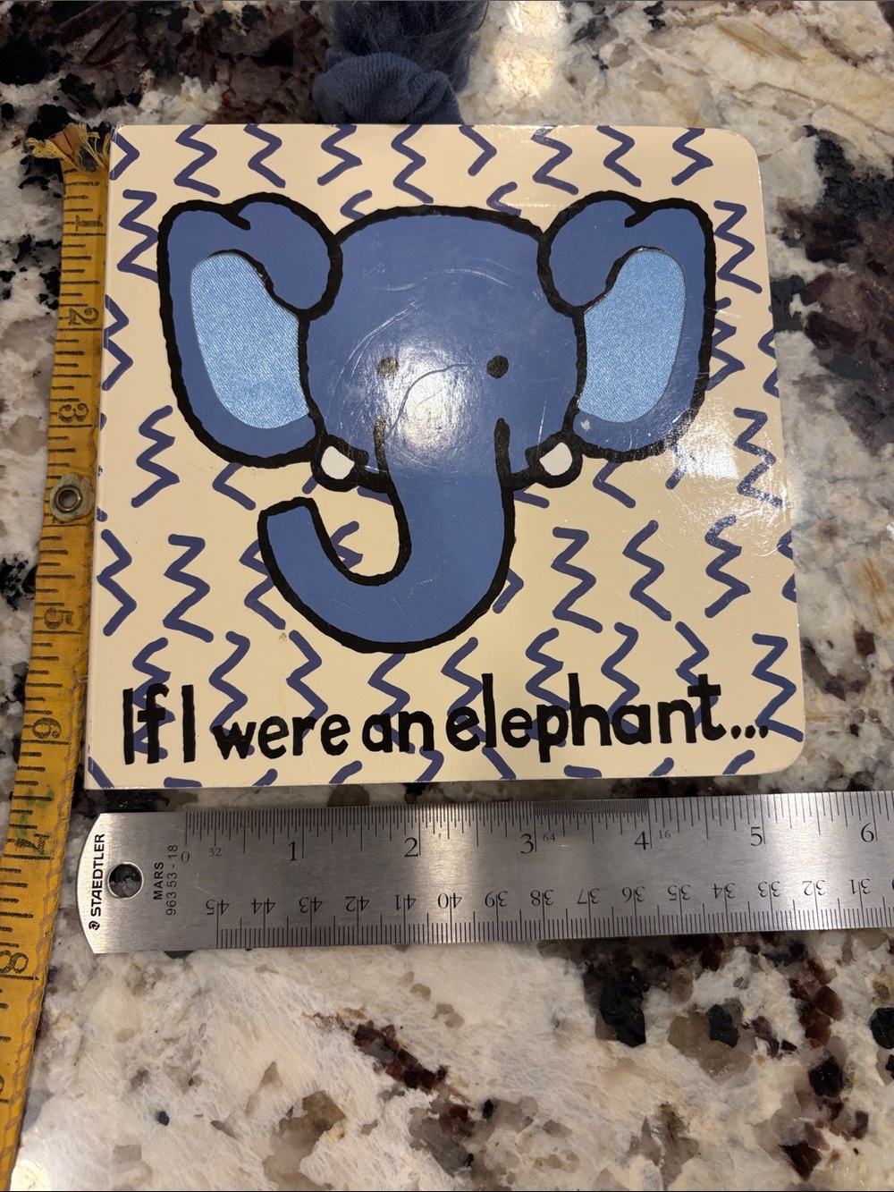 Jellycat Blue Elephant Board Book- If I Were An Elephant